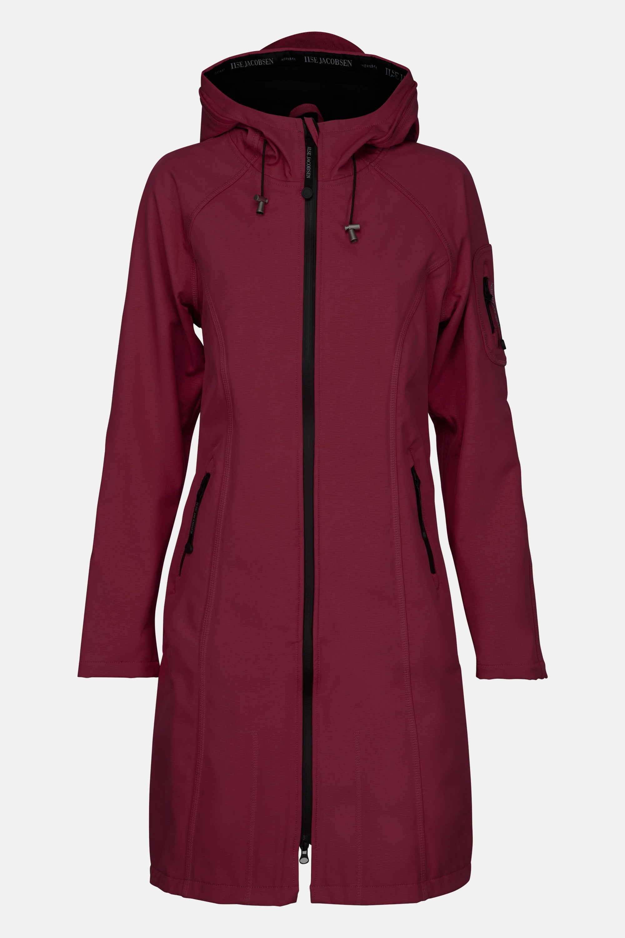 Ilse Jacobsen Hornbæk Rain Raincoat Raincoat 307 Maroon Banner
